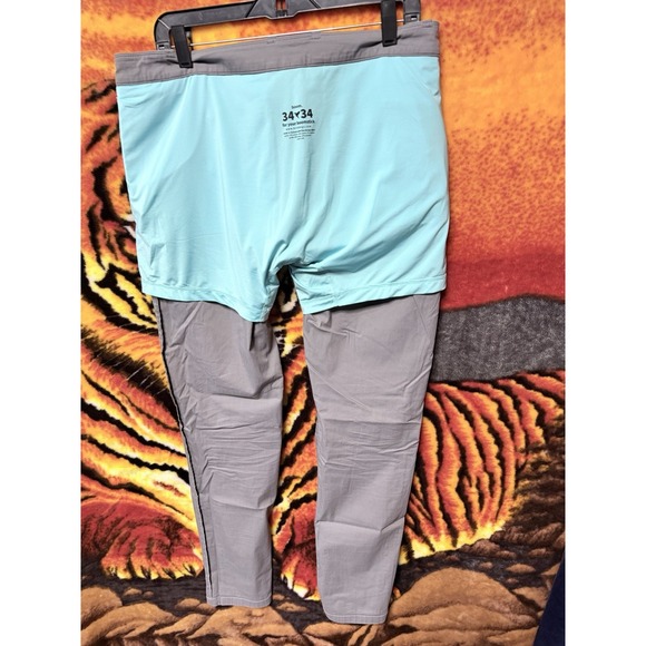 BirdDogs Mens 34x32 Gray Chino lined Performance Golf Tapered Pants‎ - Picture 7 of 8